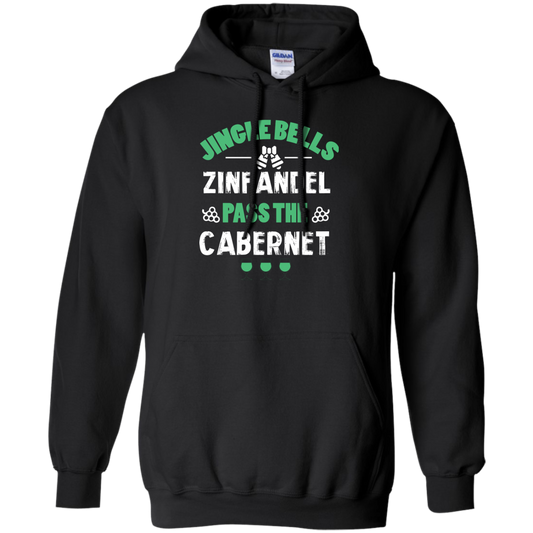 Christmas T-Shirt Jingle Bells Zinfandel Pass The Cabernet Black
