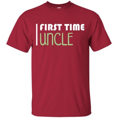 First Time Uncle New Uncle Shirt Cardinal
