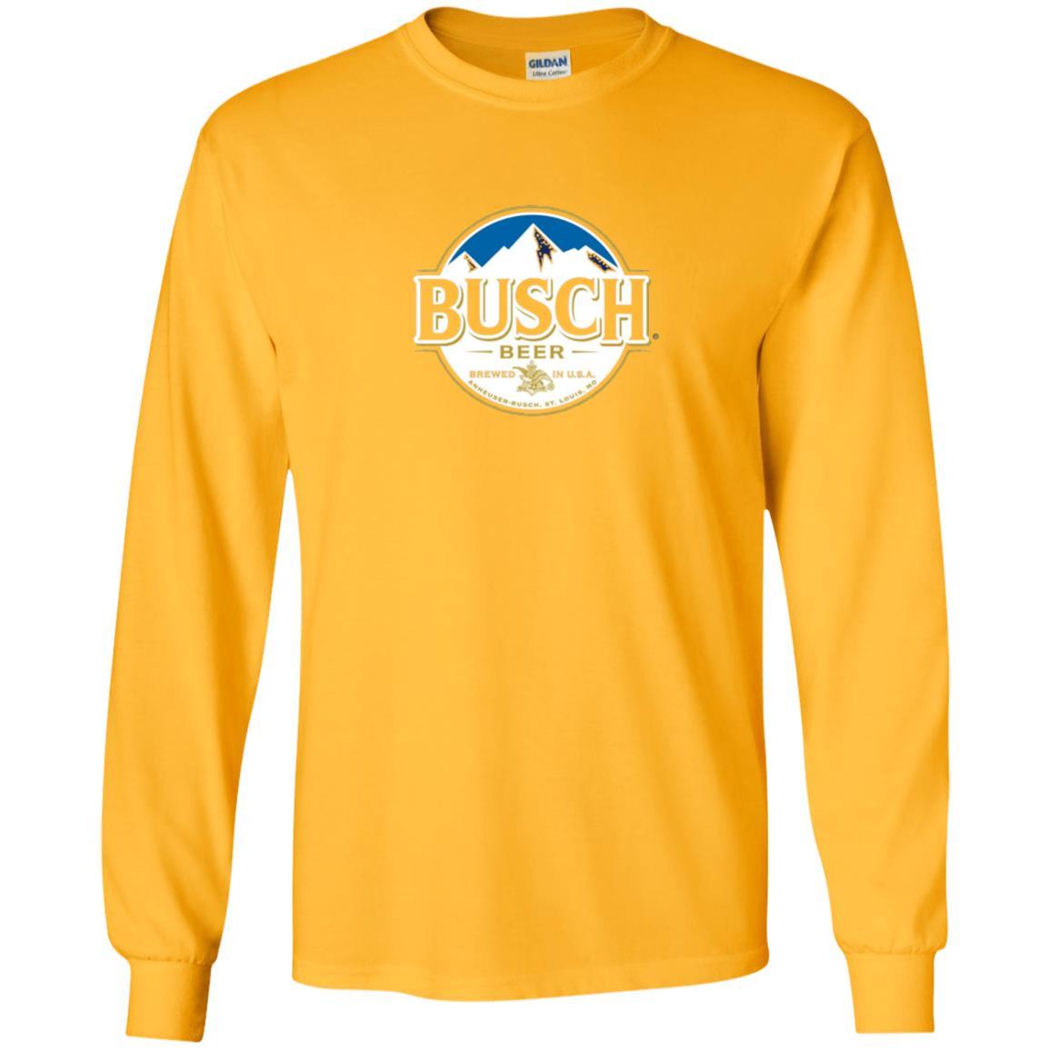 Beer Lovers T-shirt Busch Beer Gold