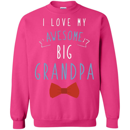 I Love My Awesome Big Grandpa Grandkid Grandson Granddaughter Shirt Heliconia