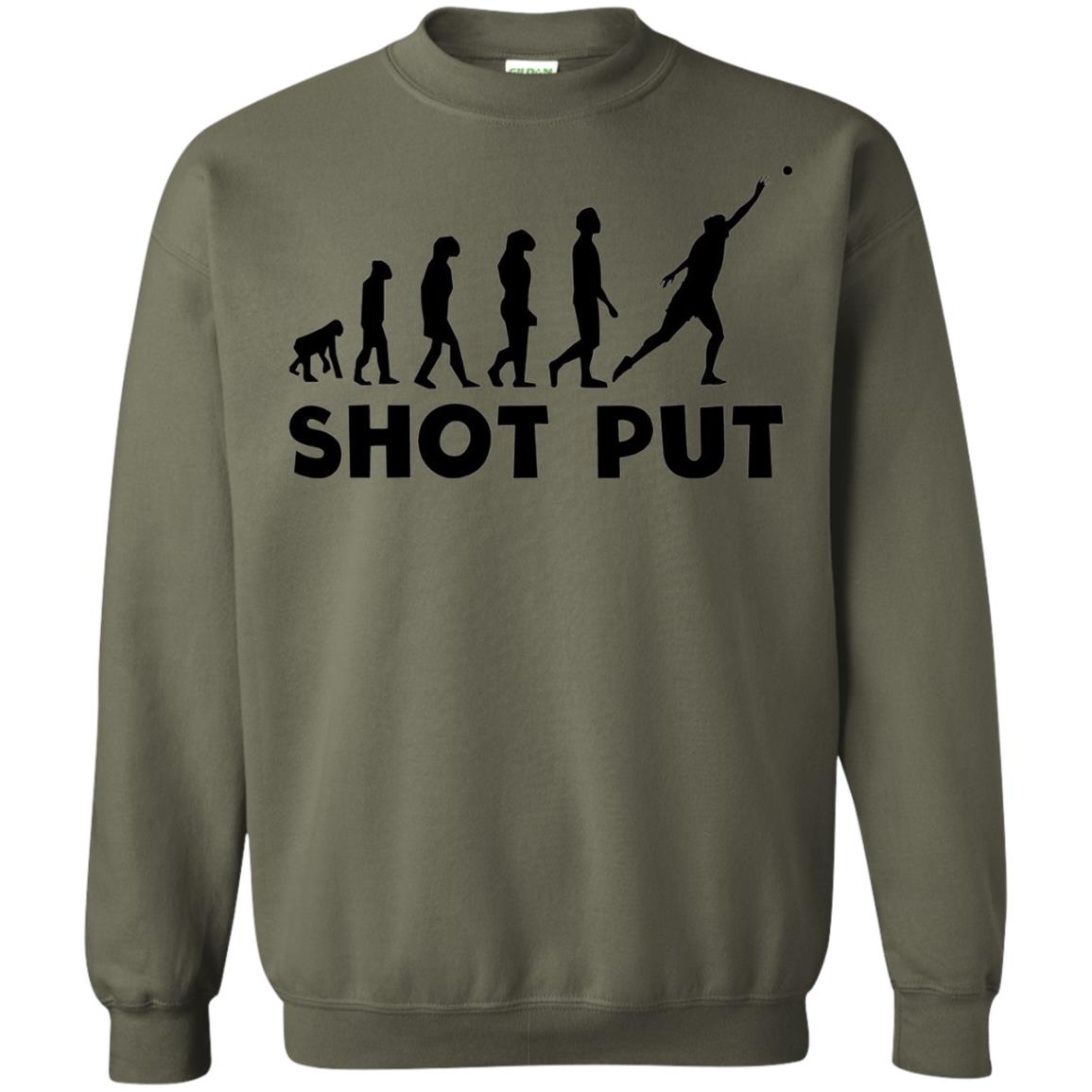 Funny Shot Put Evolution T-shirt Military Green