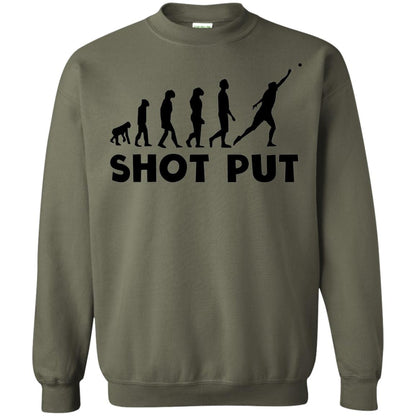 Funny Shot Put Evolution T-shirt Military Green