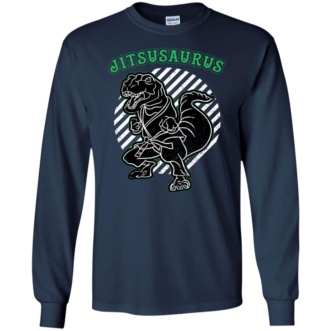 Jitsusaurus Jujutsu Saurus Shirt Navy