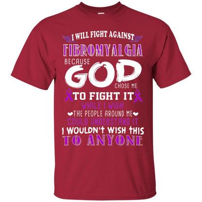 Fibromyalgia Awareness Shirt I Will Fight Against Fibromyalgia Cardinal