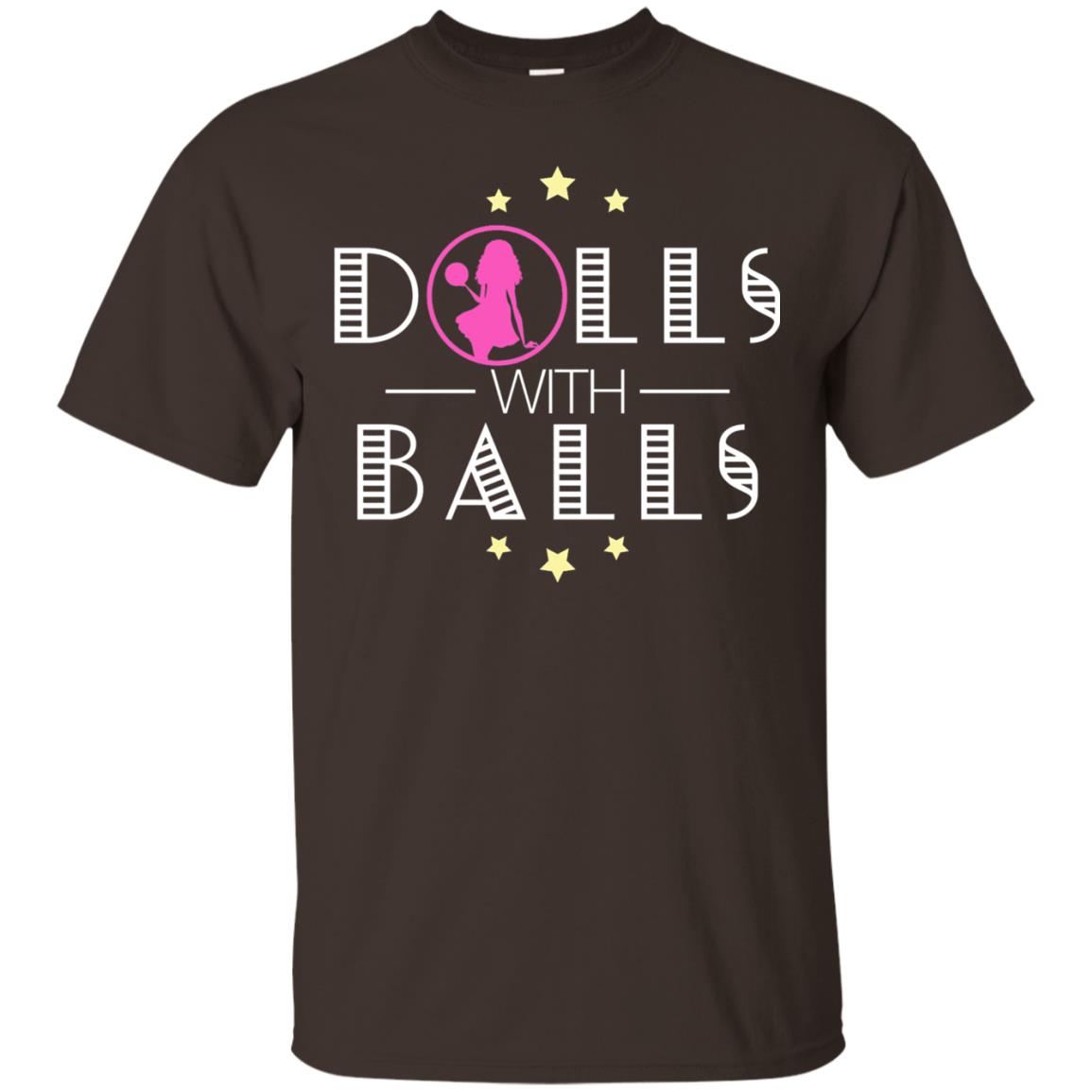 Bowling Lover T-shirt Dolls With Balls T-shirt Dark Chocolate