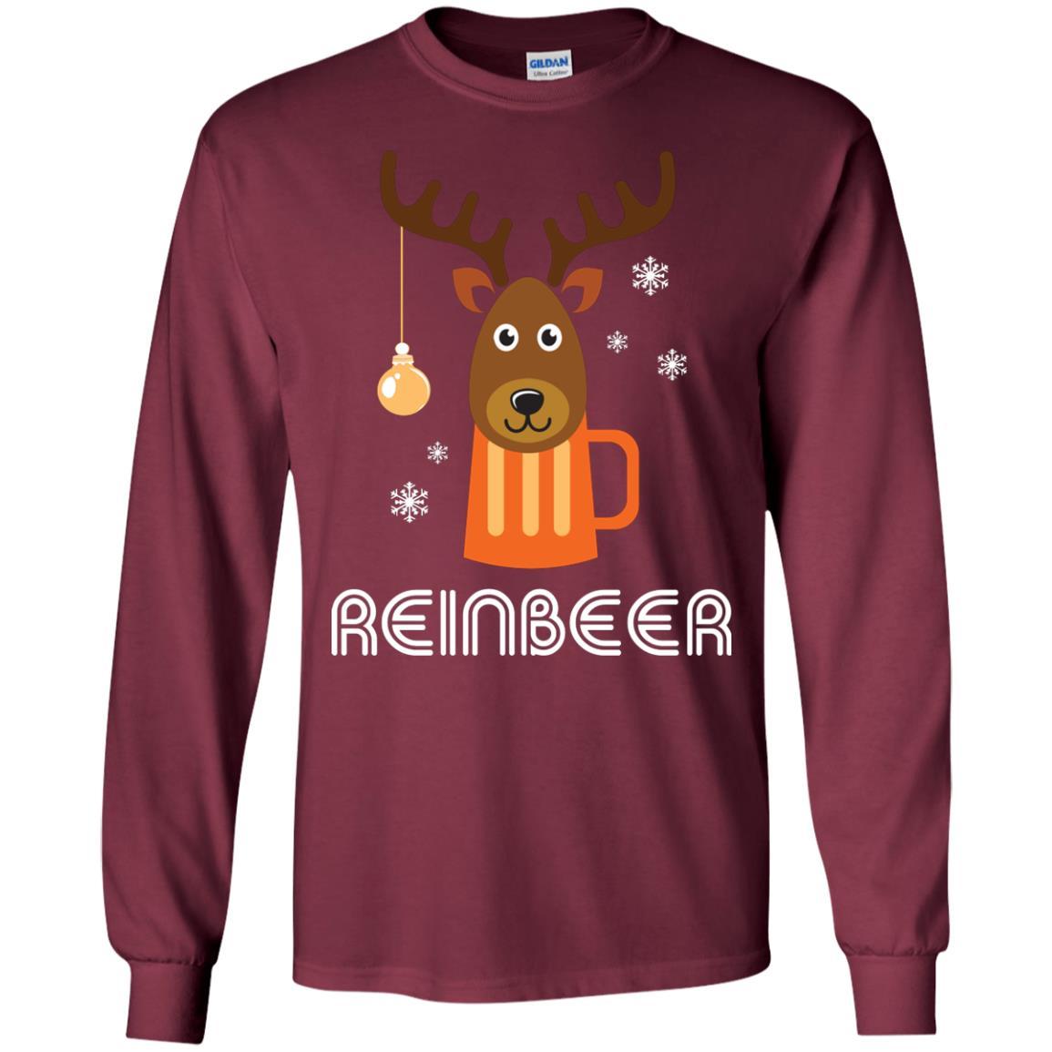 Christmas T-shirt Reinbeer Maroon
