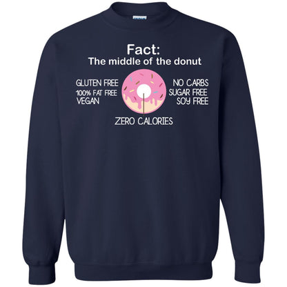 Fact The Middle Of The Donut Zero Calories Shirt Navy