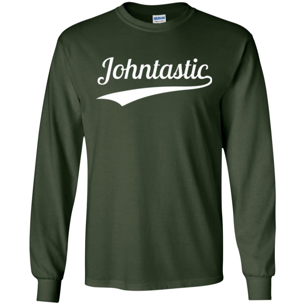 Funny John T-shirt Johntastic Forest Green