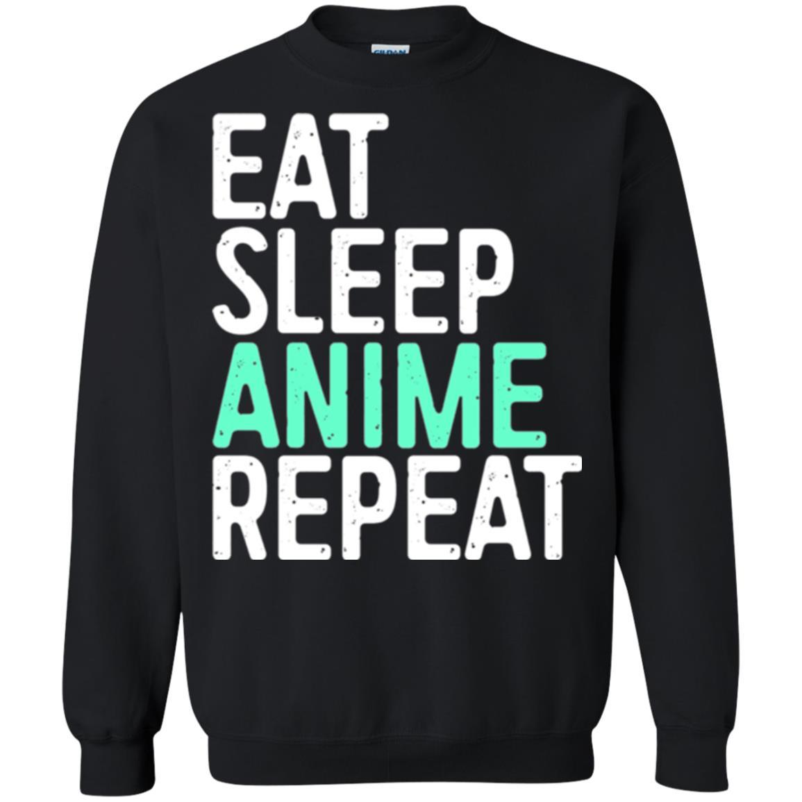 Japanese Animation Lover T-shirt Eat Sleep Anime Repeat