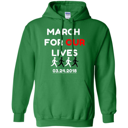 March For Our Lives Gun Control T-shirt Irish Green