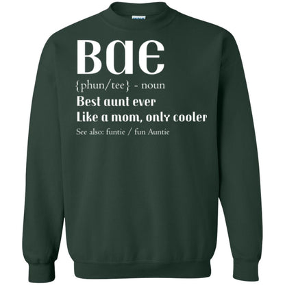Bae Best Aunt Ever Shirt Forest Green