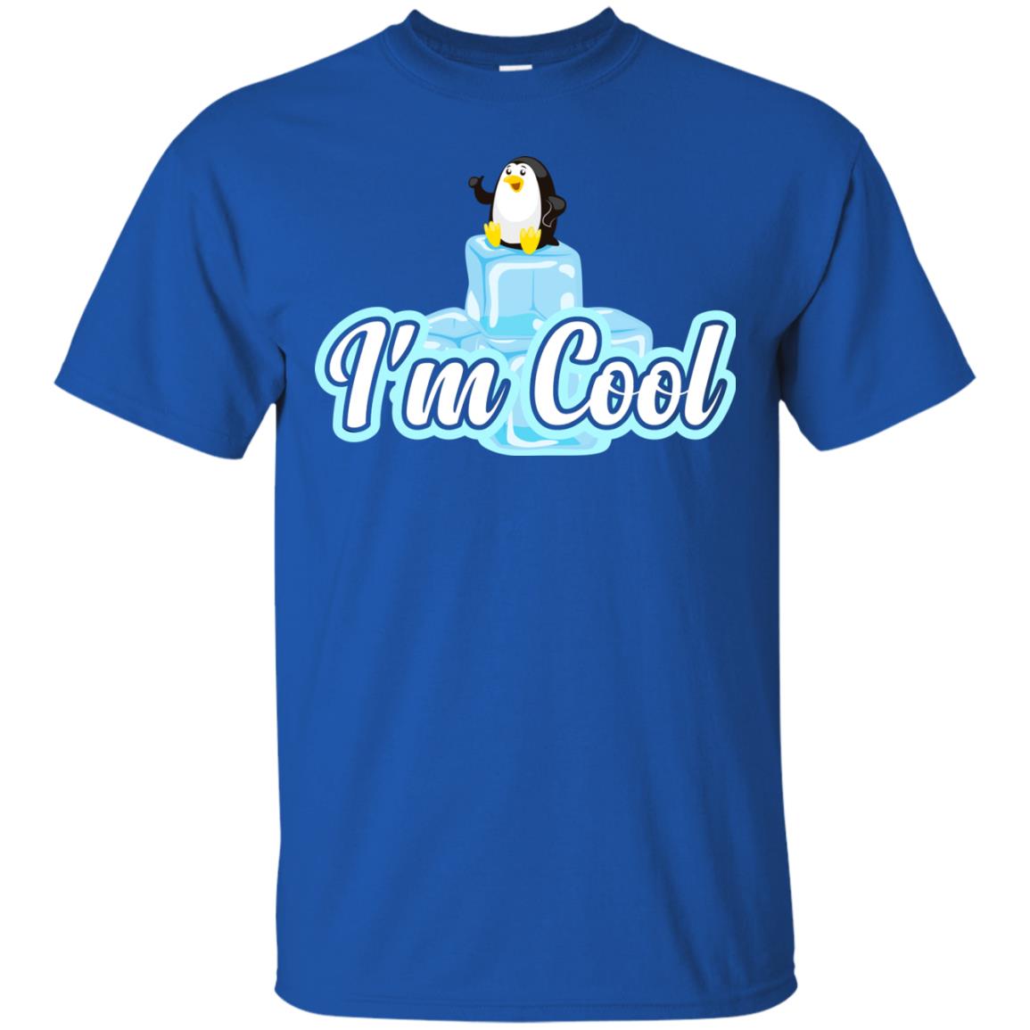 Penguin I_m Cool Gift Shirt For Penguin Lover Royal