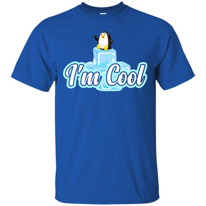 Penguin I_m Cool Gift Shirt For Penguin Lover Royal