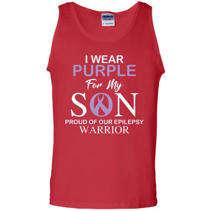 Epilepsy Warrior T-shirt I Wear Purple For My Son Proud Of Our Epilepsy Warrior Red