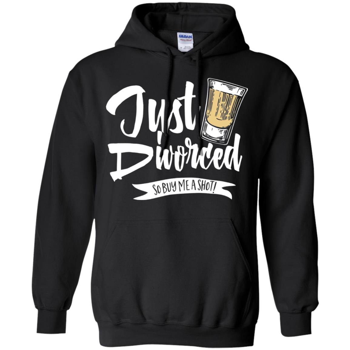 Party Break-up Single T-shirt Just Divorced Buy Me A Shot Black