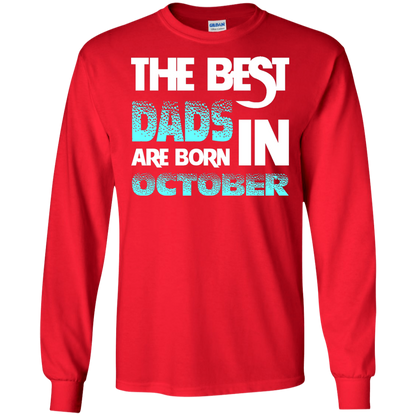 Daddy T-shirt The Best Dads Are Born In October Red