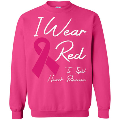 I Wear Red To Fight Heart Disease T-shirt Heliconia