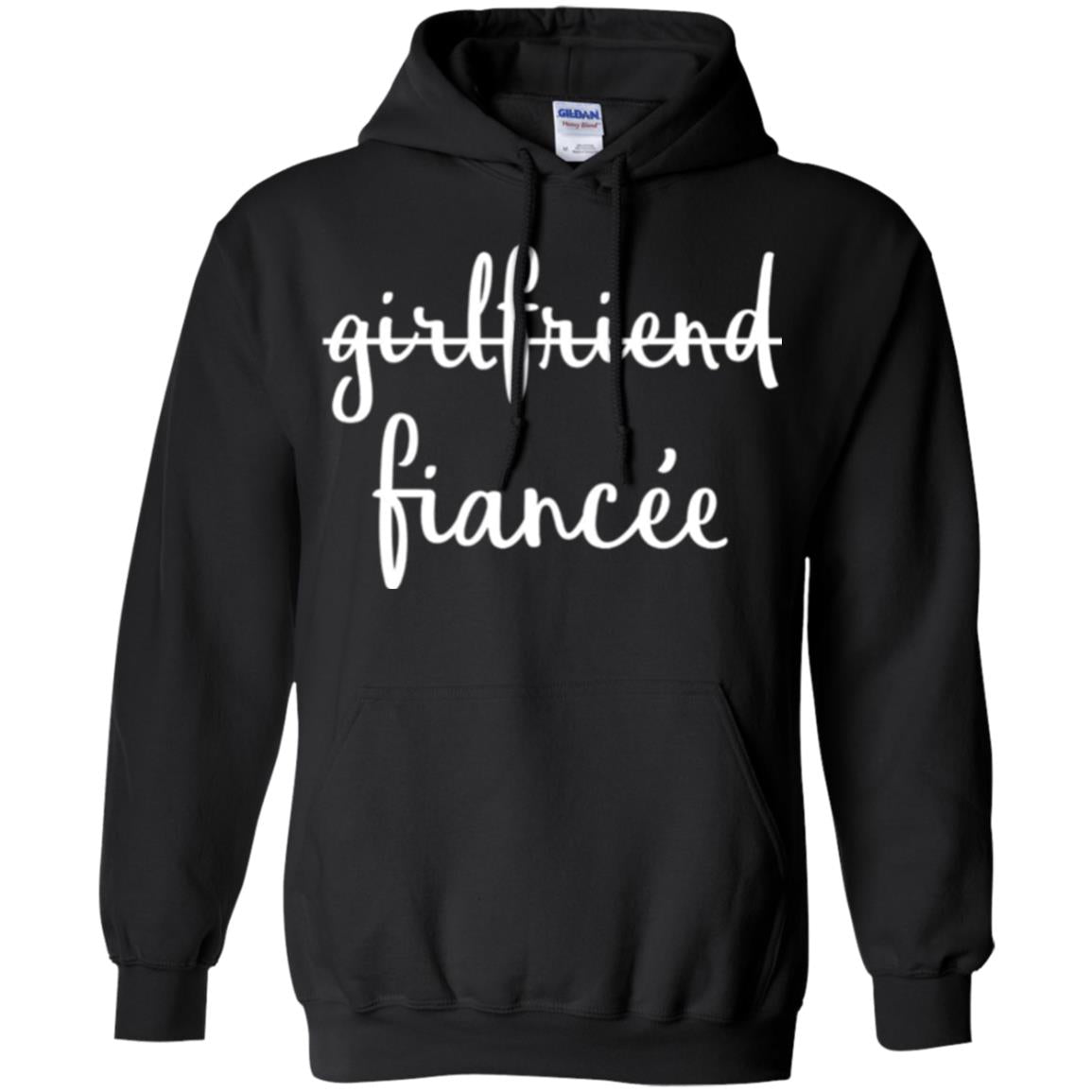 Fiance Engagement Party T-shirt Girlfriend Fiancee Black