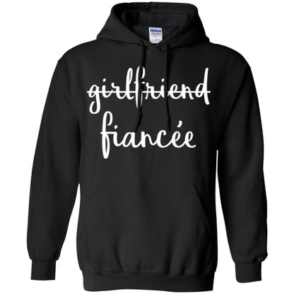 Fiance Engagement Party T-shirt Girlfriend Fiancee Black
