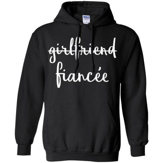 Fiance Engagement Party T-shirt Girlfriend Fiancee Black