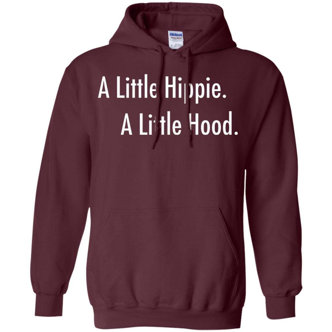 A Little Hippie A Little Hood Shirt Maroon