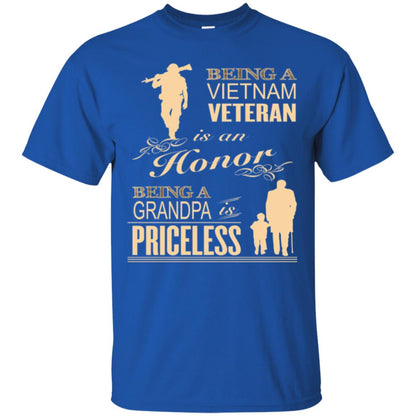 Veteran T-shirt Being A Vietnam Veteran Is An Honor Royal