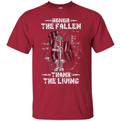 Honor The Fallen Thank The Living Memorial Day Shirt Cardinal