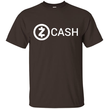 Cryptocurrency Zec Logo T-shirt Zcash Dark Chocolate