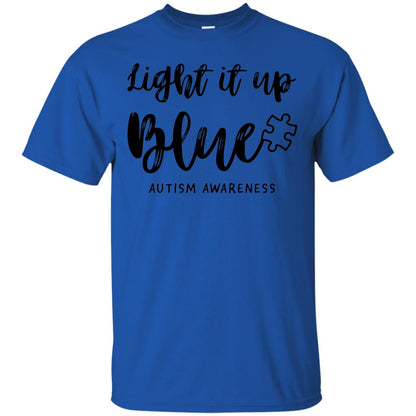 Autism Awareness Shirts Light It Up Blue Royal
