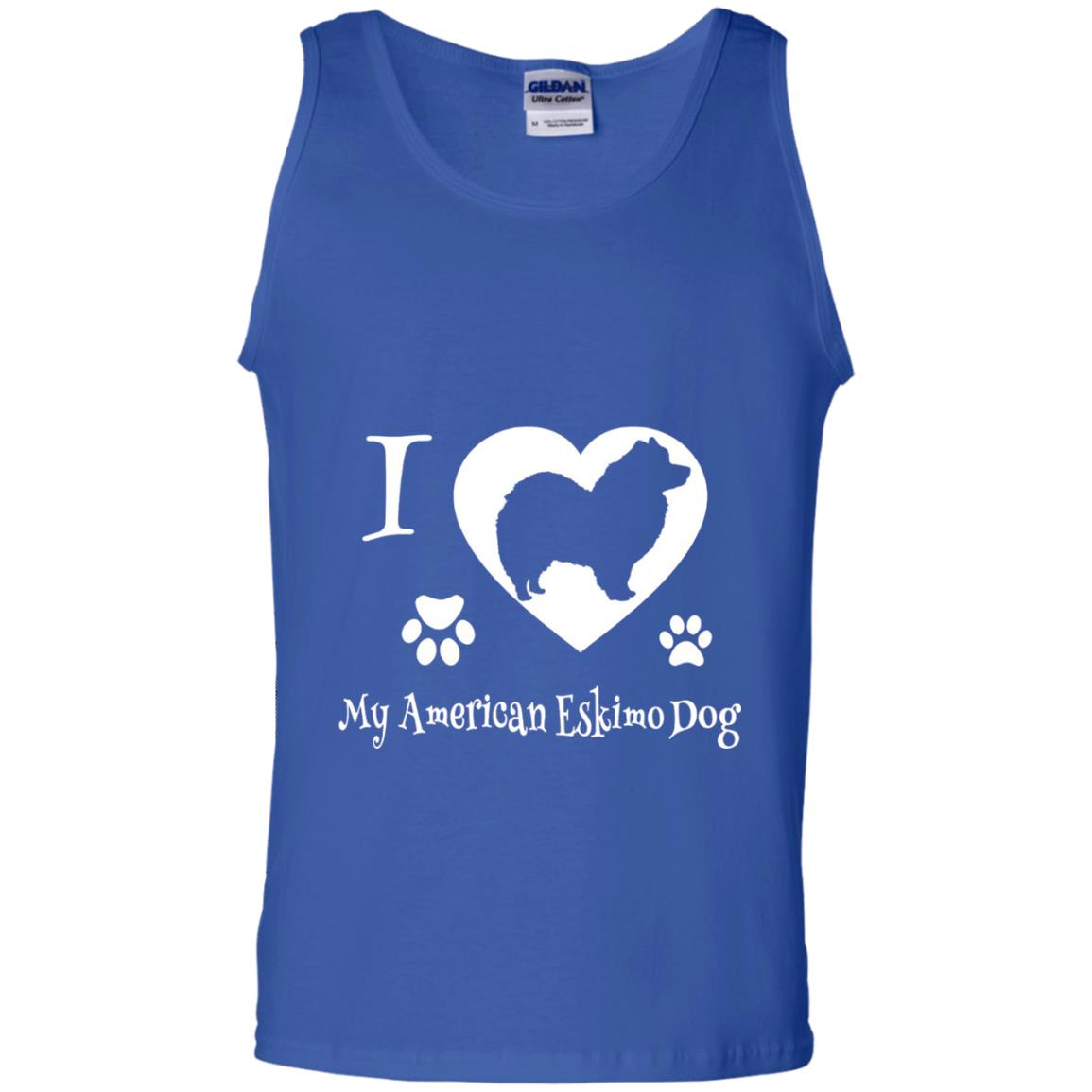Dog Lover T-shirt I Love My American Eskimo Dog Royal