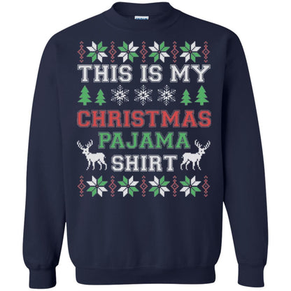 Christmas T-shirt This Is My Christmas Pajama Navy