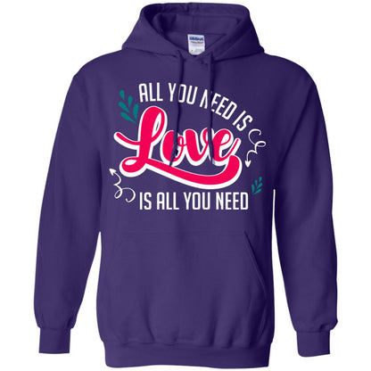 All You Need Is Love T-shirt Purple