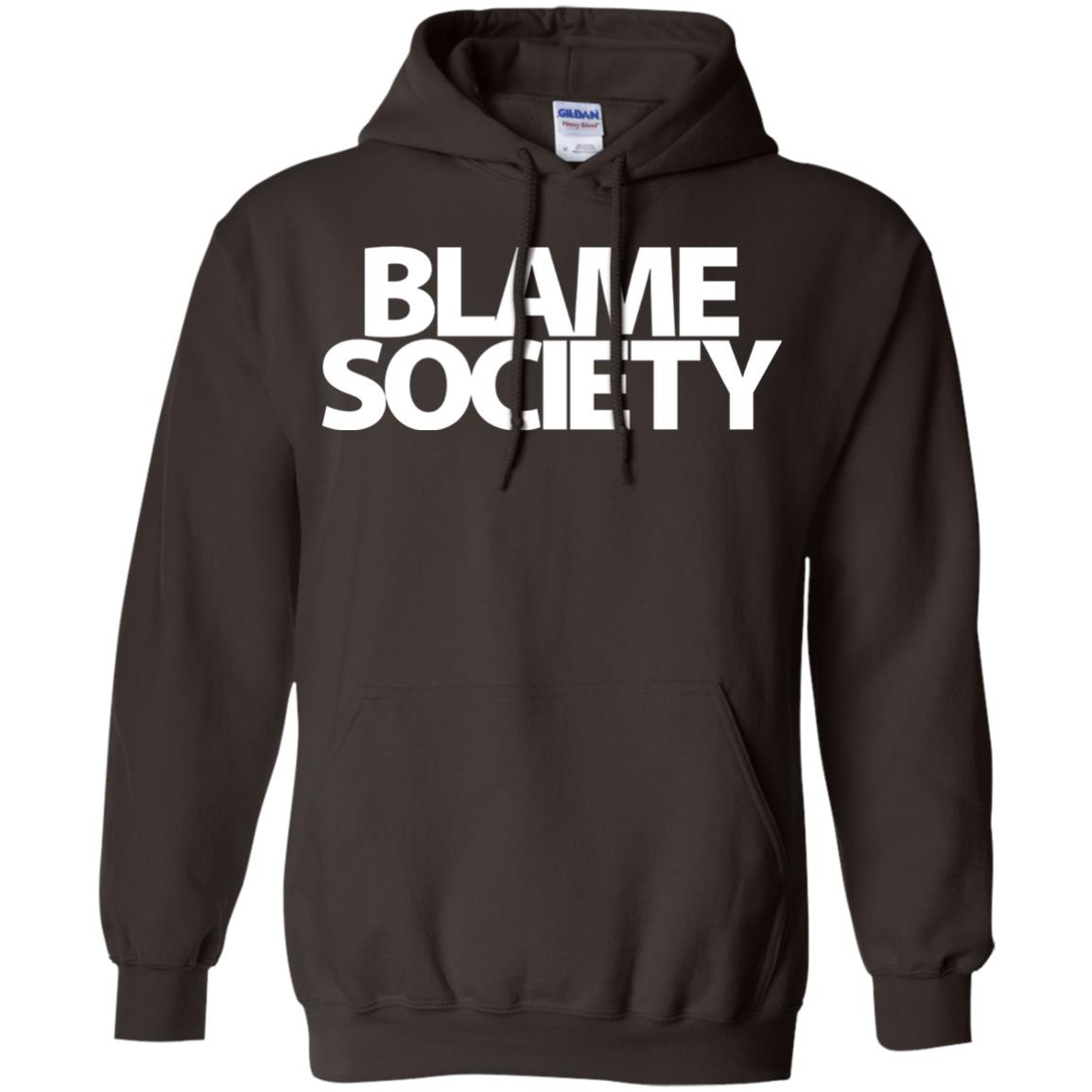 Mens Blame Society Urban Hip Hop T-shirt Dark Chocolate
