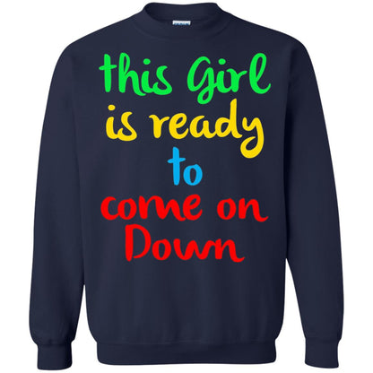 This Girl Is Ready To Come On Down Game Show T-shirt Navy