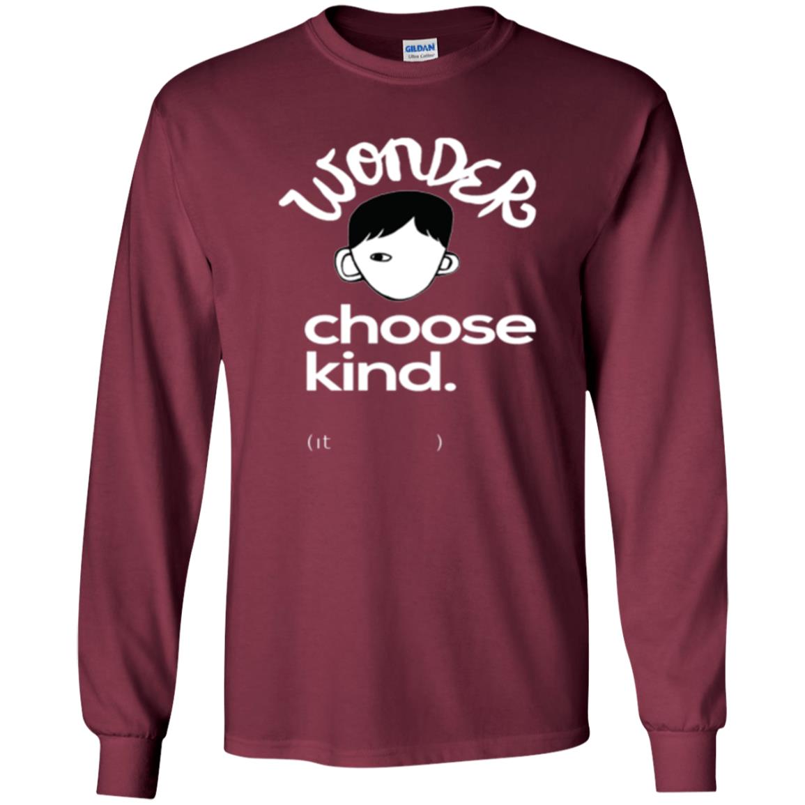 Anti Bullying T-shirt Choose Kind Maroon