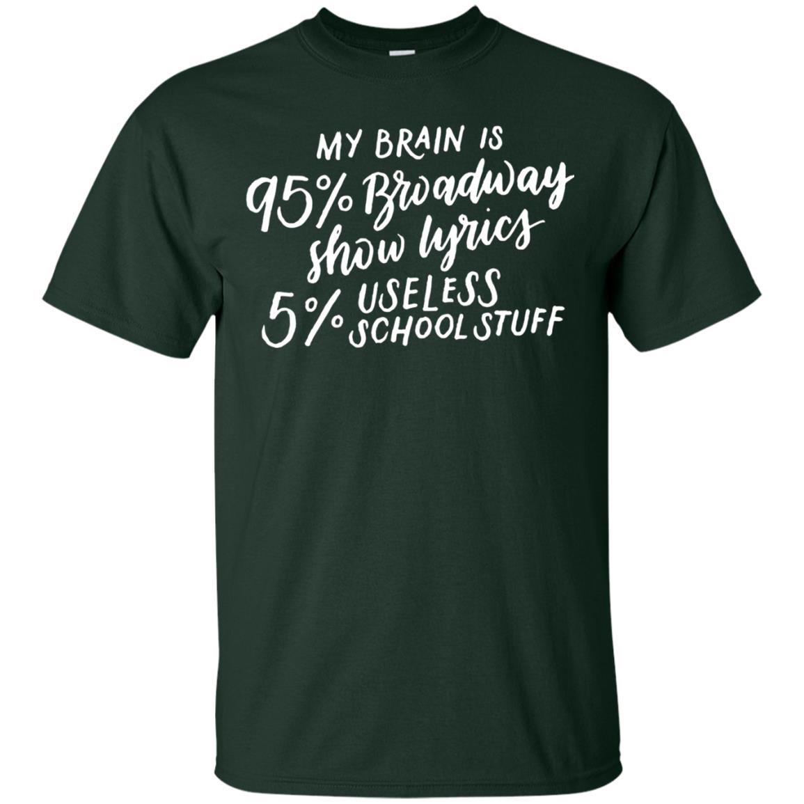 My Brain Is 95% Broadway Drama Actor Actress T-shirt Forest