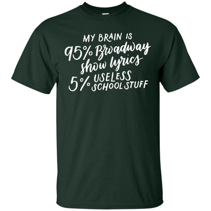 My Brain Is 95% Broadway Drama Actor Actress T-shirt Forest