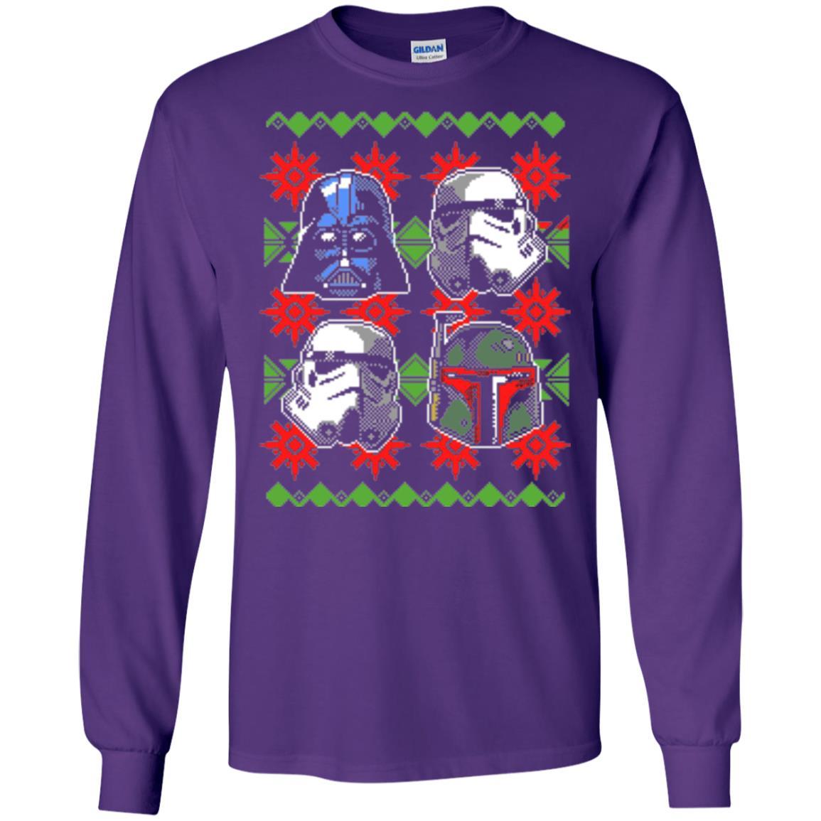 Film T-shirt Christmas Sweater Empire Helmets Purple