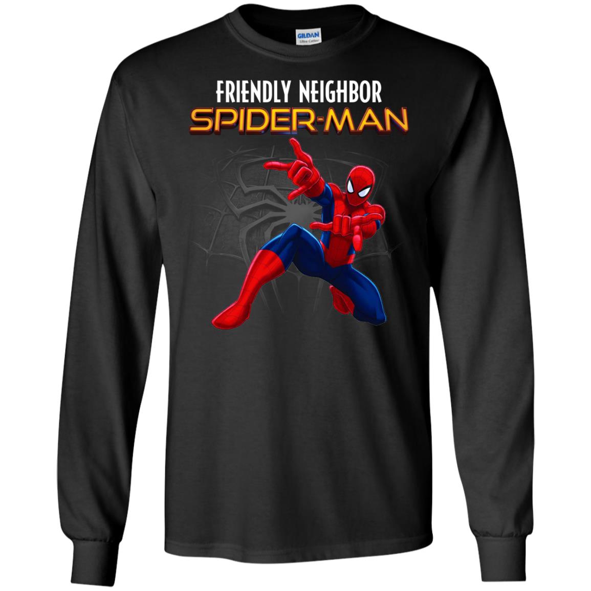 Friendly Neighbor Spider Man Movie Fan T-shirtG240 Gildan LS Ultra Cotton T-Shirt