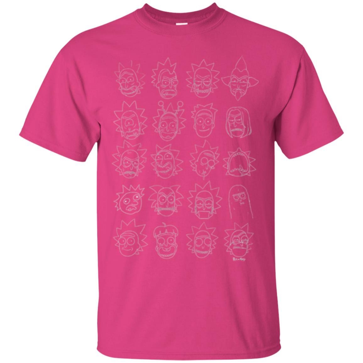 Movie T-Shirt The Many Faces Of Rick Heliconia