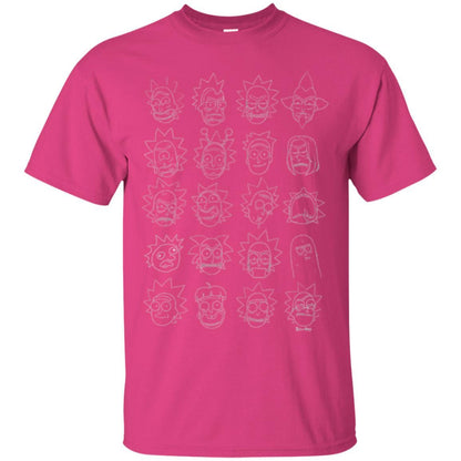 Movie T-Shirt The Many Faces Of Rick Heliconia