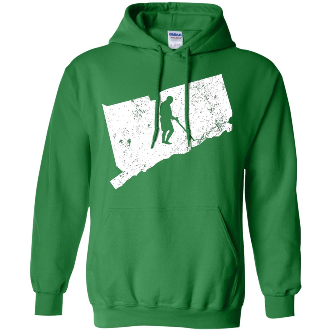 Connecticut Metal Detector Shirt Geocaching Swag Irish Green