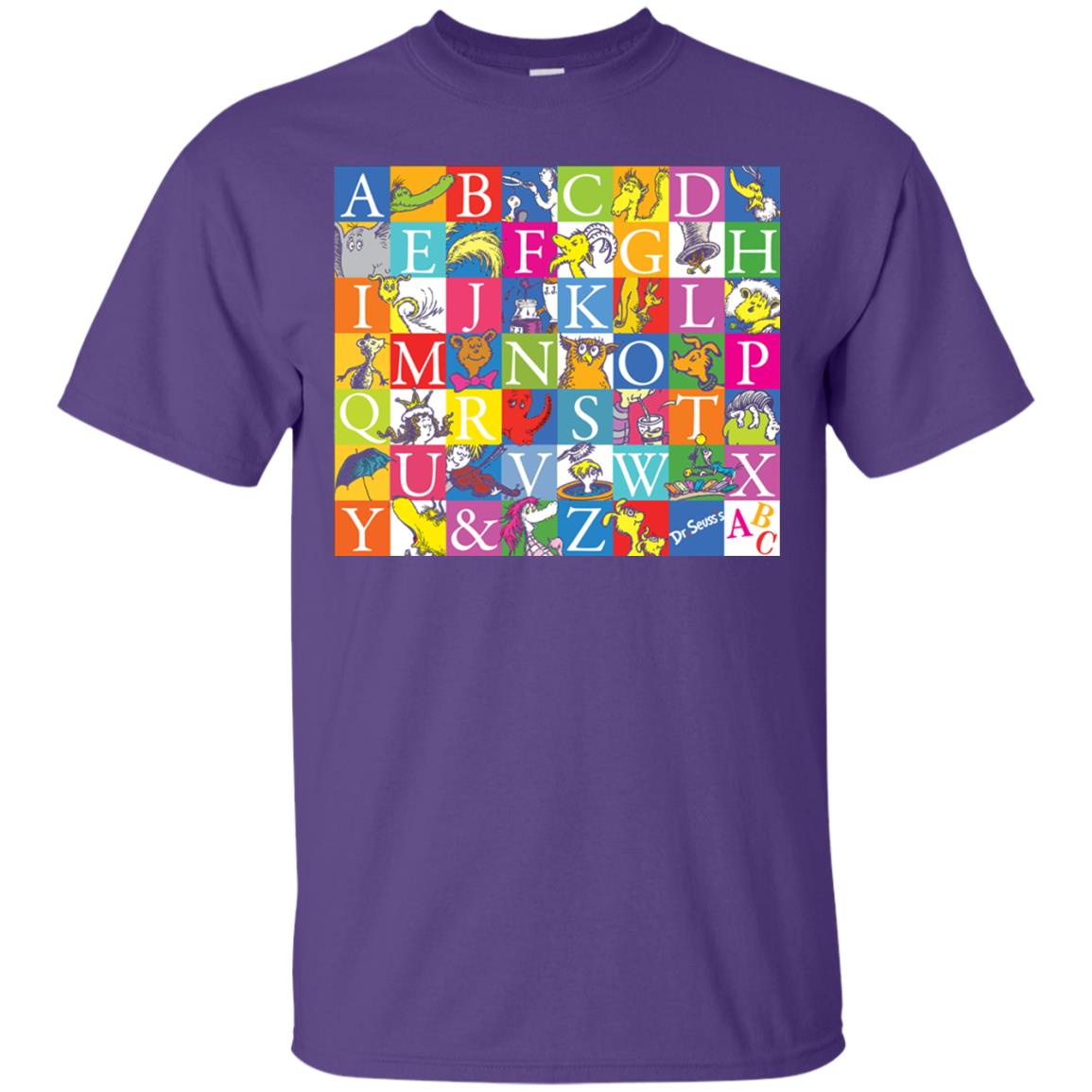 Dr. Seuss A To Z Gift Shirt For Funny Man Purple