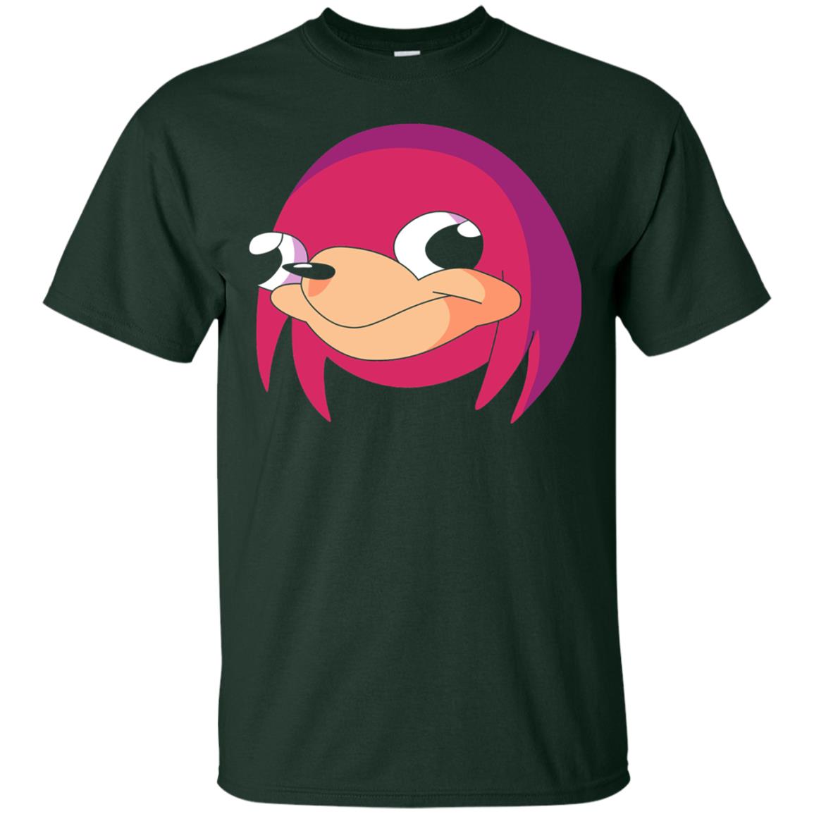 Cartoon T-shirt Ugandan Warrior Tribe Meme Forest Green