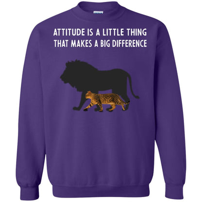 Attitude Is Little Thing That Make A Big Difference Best Quote Shirt Purple