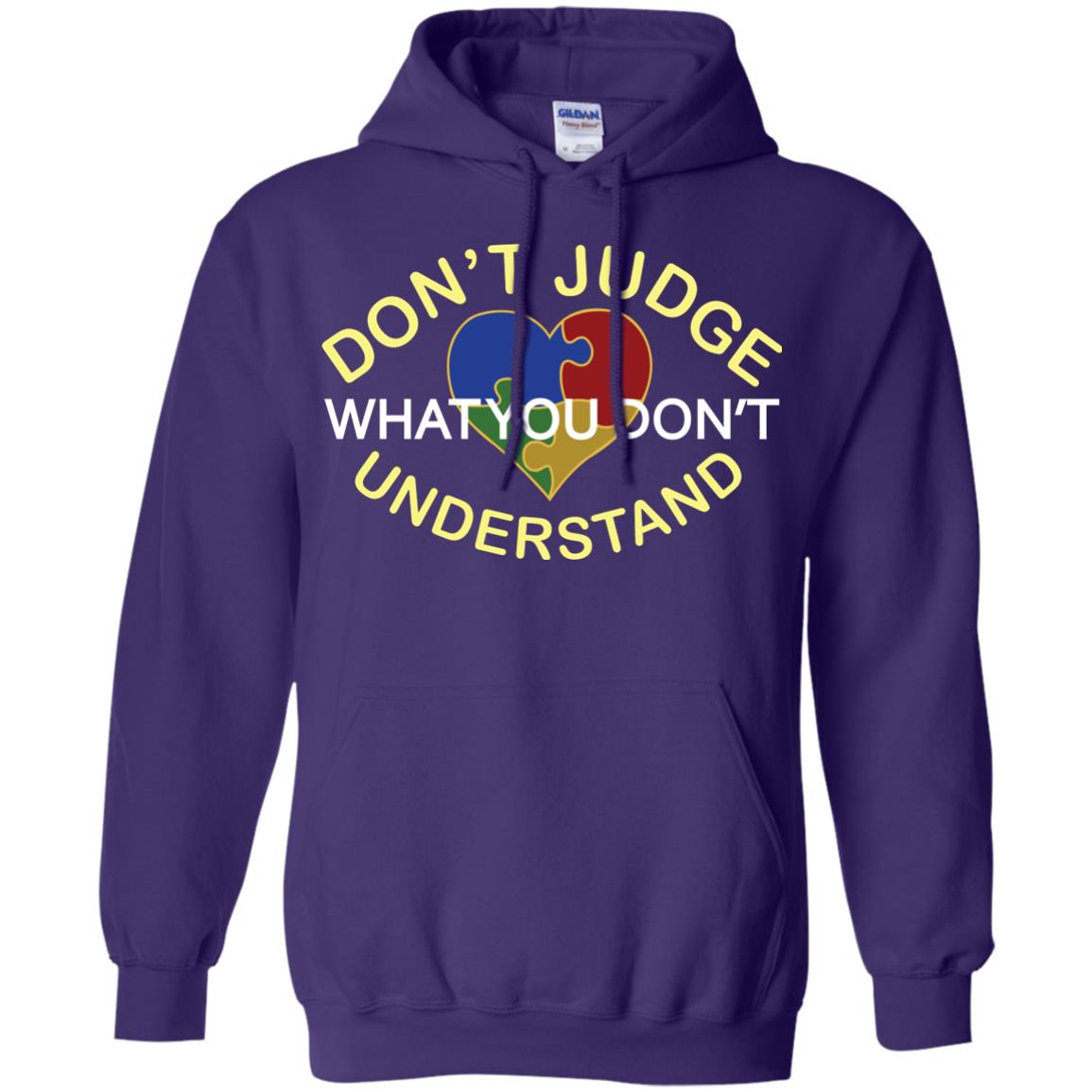 Don't Judge What You Don't Understand Autism Awearness Shirt Purple