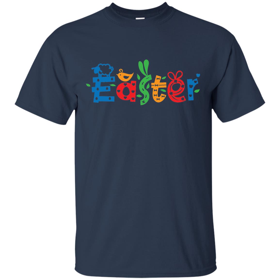 Happy Easter Day Shirt Navy