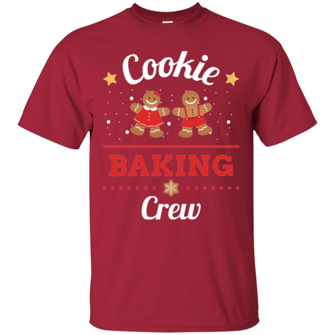Christmas T-shirt Gingerbread Cookie Baking Crew Cardinal