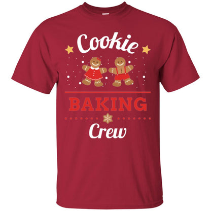 Christmas T-shirt Gingerbread Cookie Baking Crew Cardinal