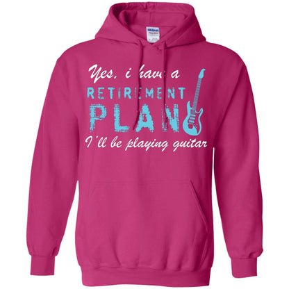 Yes I Have A Retirement Plan I’ll Be Playing Guitar Guitarist T-shirt Heliconia